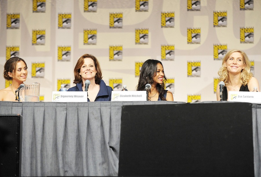 Eliza Dushku, Sigourney Weaver, Zoe Saldana and Elizabeth Mitchell, Comic-Con 2009